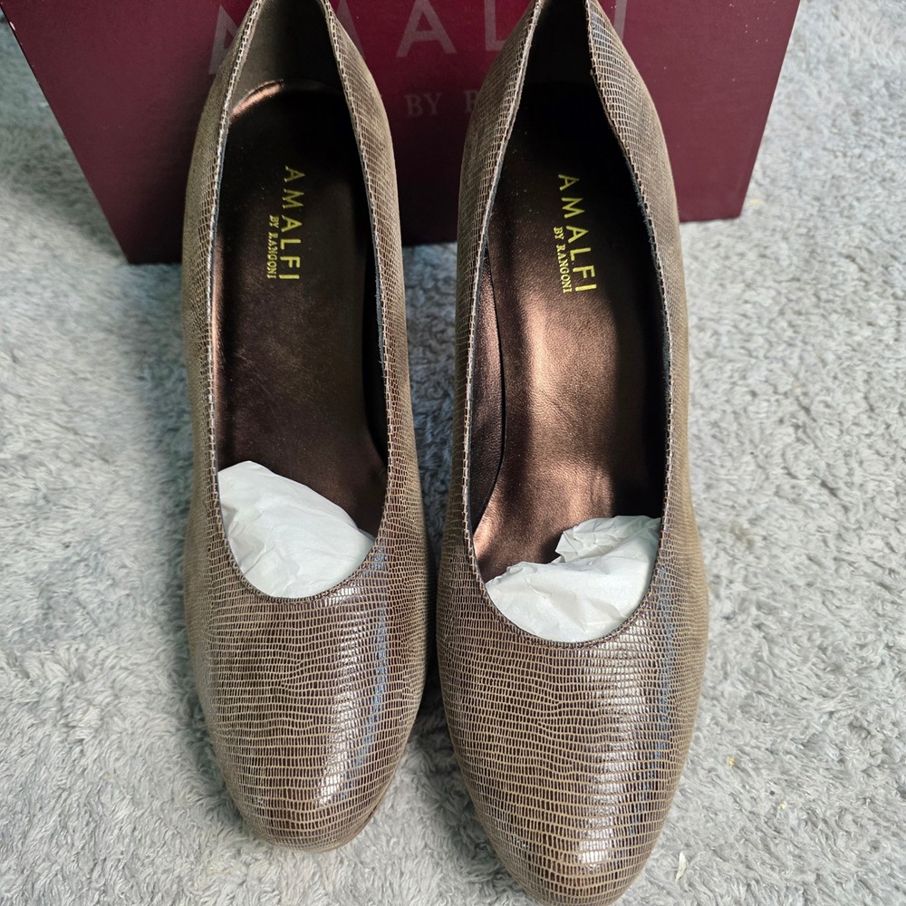 Amalfi Taupe Textured Heels - Picture 5 of 9